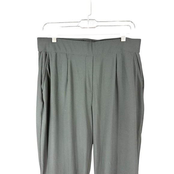 Hilary Radley Pants Womens Large Black Pleated Stretch Pull On Dress Workwear - Picture 4 of 8